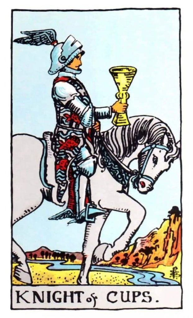 Hình ảnh lá bài Knight Of Cups truyền thống